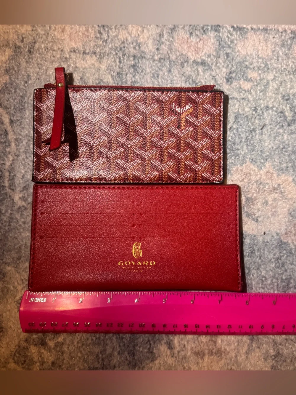 INSPIRED Red Crossbody Wallet Bag with Chain - Picture 5 of 6